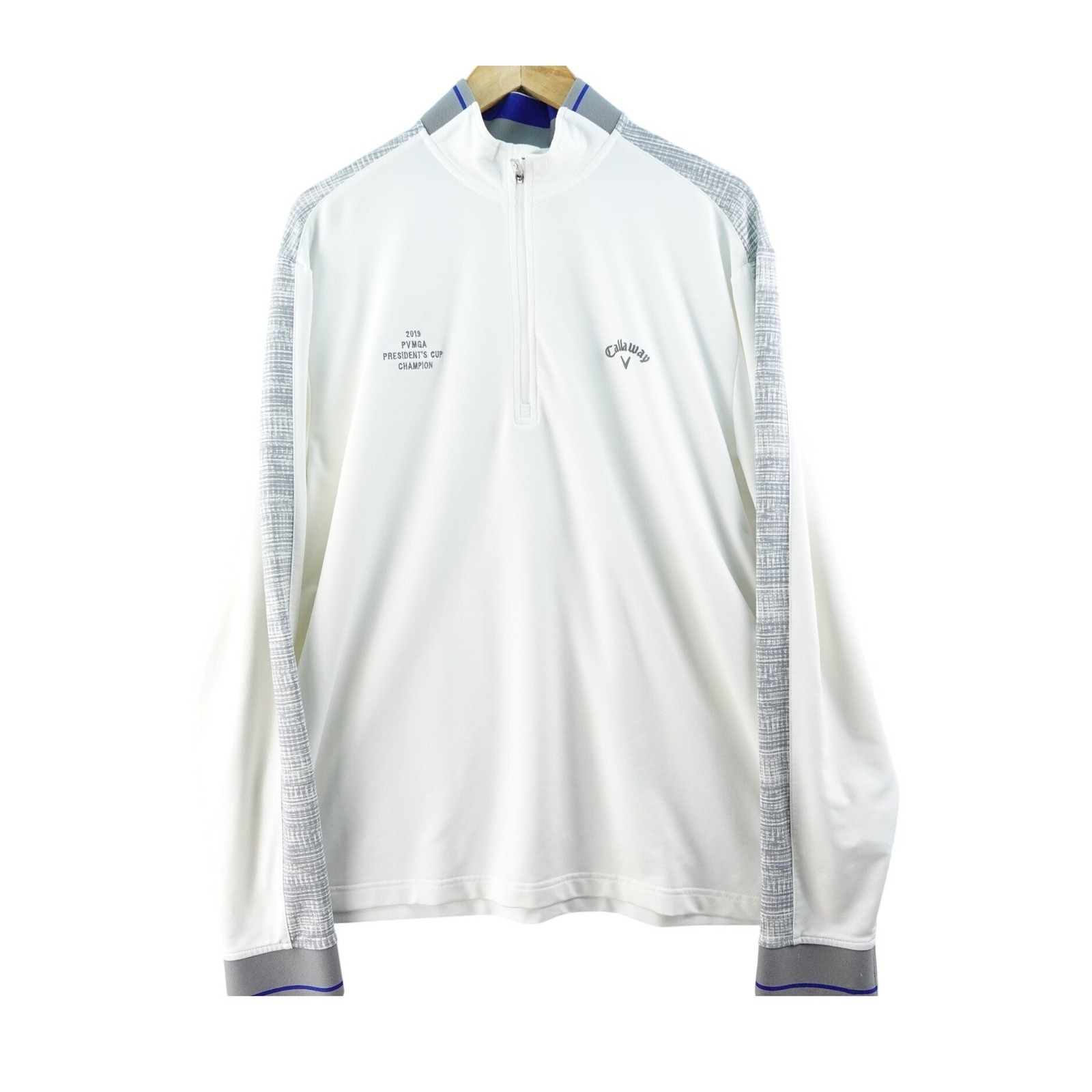 Callaway Golf Pullover Mens L Presidents Cup Champion Long Sleeve Performance
